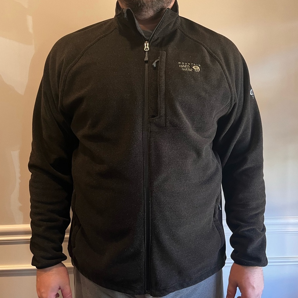 Mountain Hard Wear Full Zip Fleece Black 2XL Men’s Jacket
